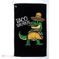 Tacosaurus Taco Dino Trex Cinco De Mayo Golf Towel thumb 0