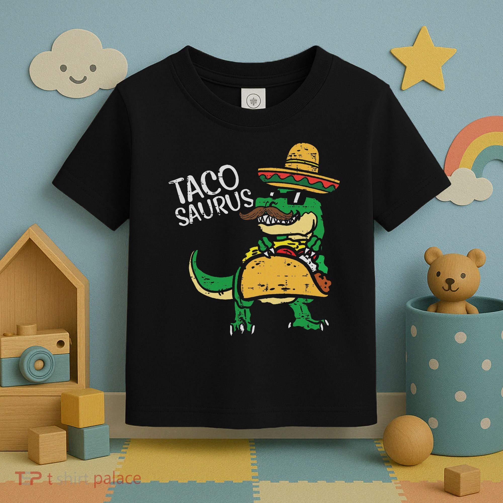 Tacosaurus Taco Dino Trex Cinco De Mayo Toddler T-Shirt