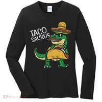 Tacosaurus Taco Dino Trex Cinco De Mayo Women's Long Sleeve Shirt thumb 0