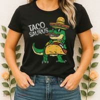 Tacosaurus Taco Dino Trex Cinco De Mayo Women's T-Shirt thumb 2
