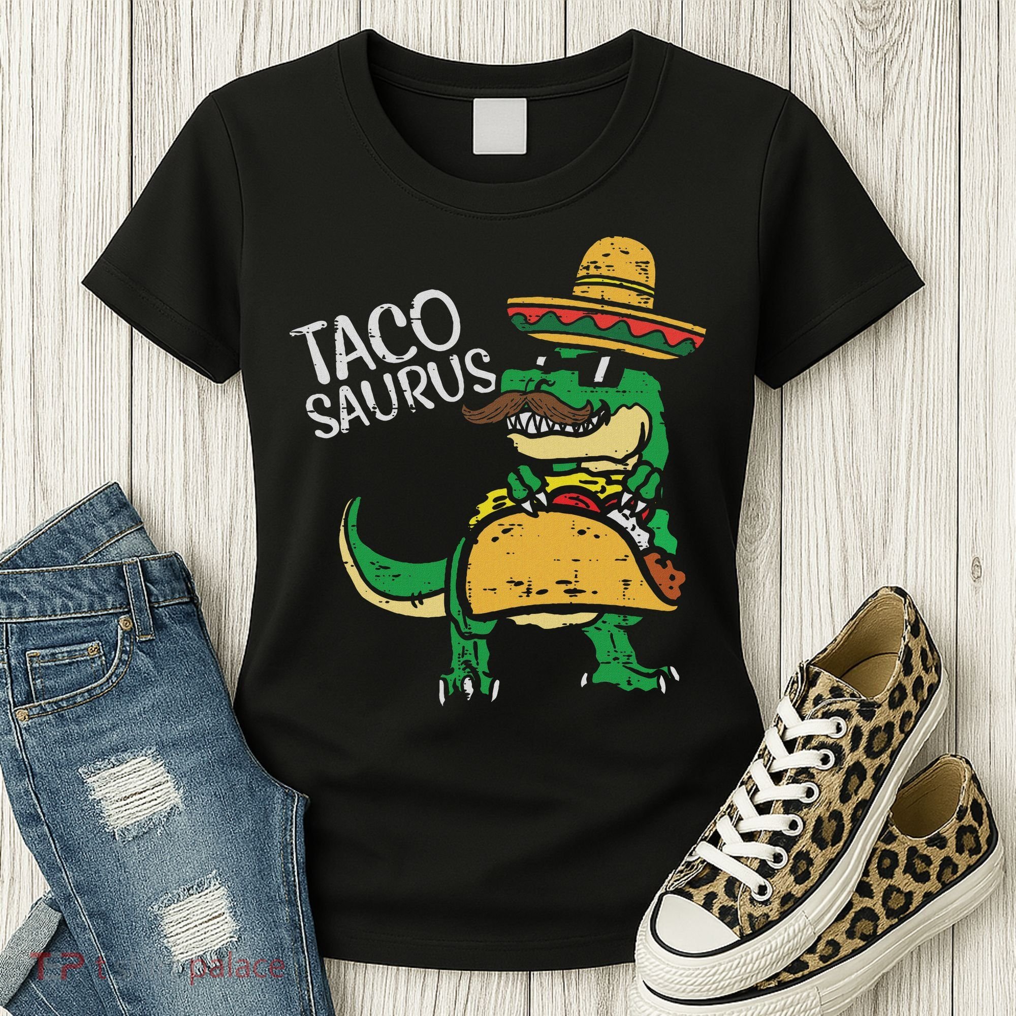 Tacosaurus Taco Dino Trex Cinco De Mayo Women's T-Shirt
