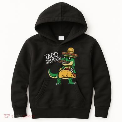Tacosaurus Taco Dino Trex Cinco De Mayo Kids Hoodie
