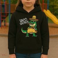 Tacosaurus Taco Dino Trex Cinco De Mayo Kids Hoodie thumb 3