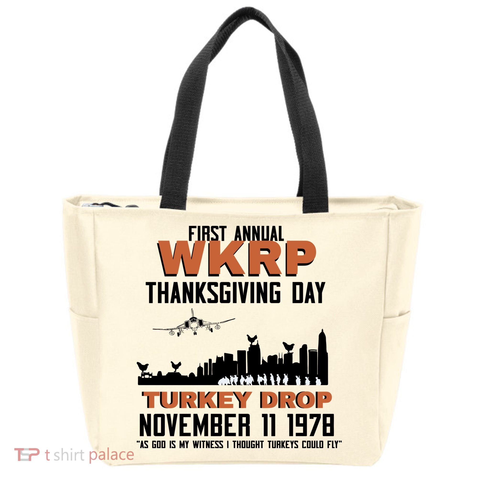 Thanksgiving Turkey Drop Wkrp Tote Bag