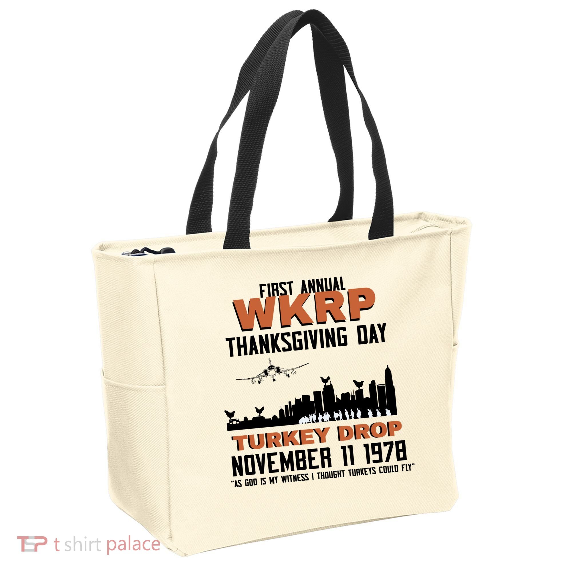 Thanksgiving Turkey Drop Wkrp Tote Bag