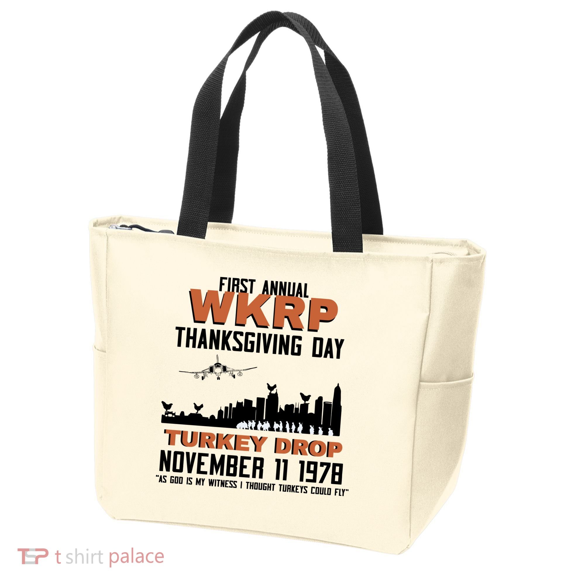Thanksgiving Turkey Drop Wkrp Tote Bag