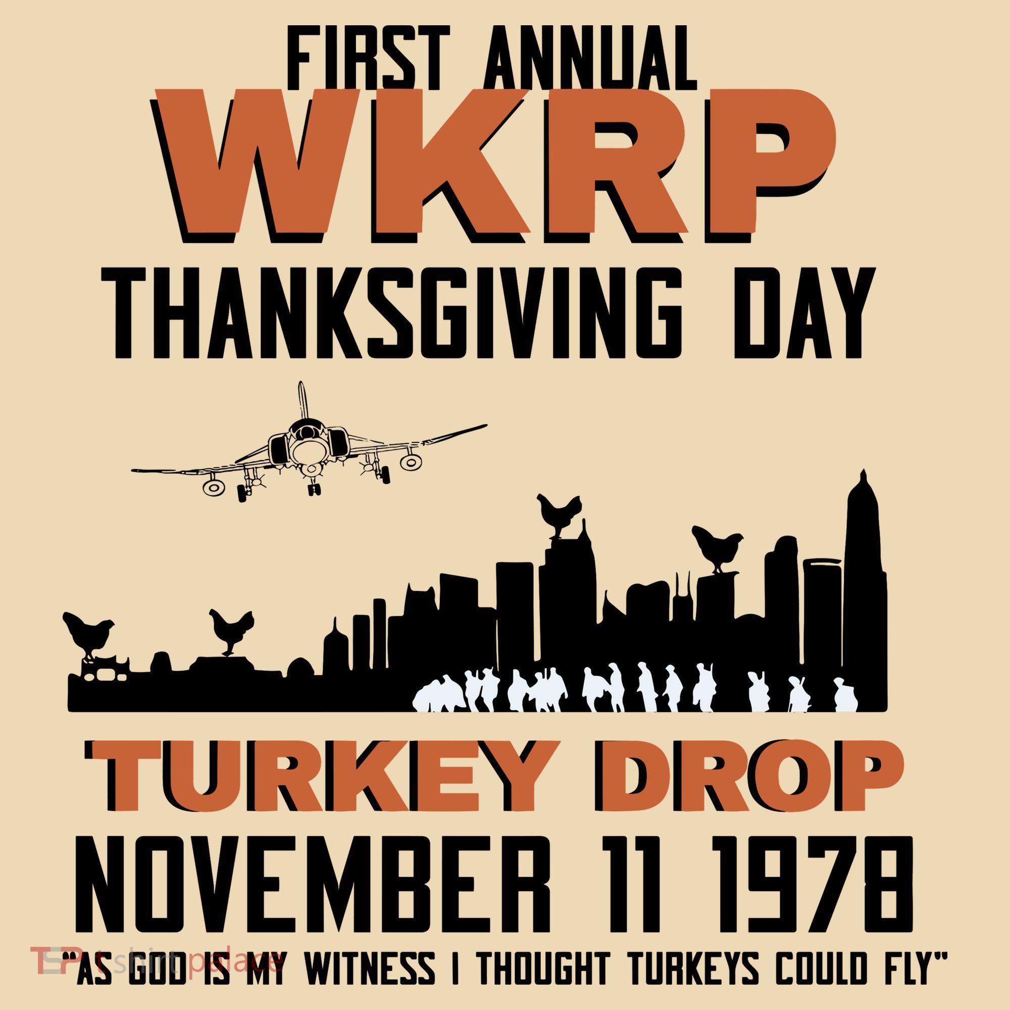 Thanksgiving Turkey Drop Wkrp Tote Bag