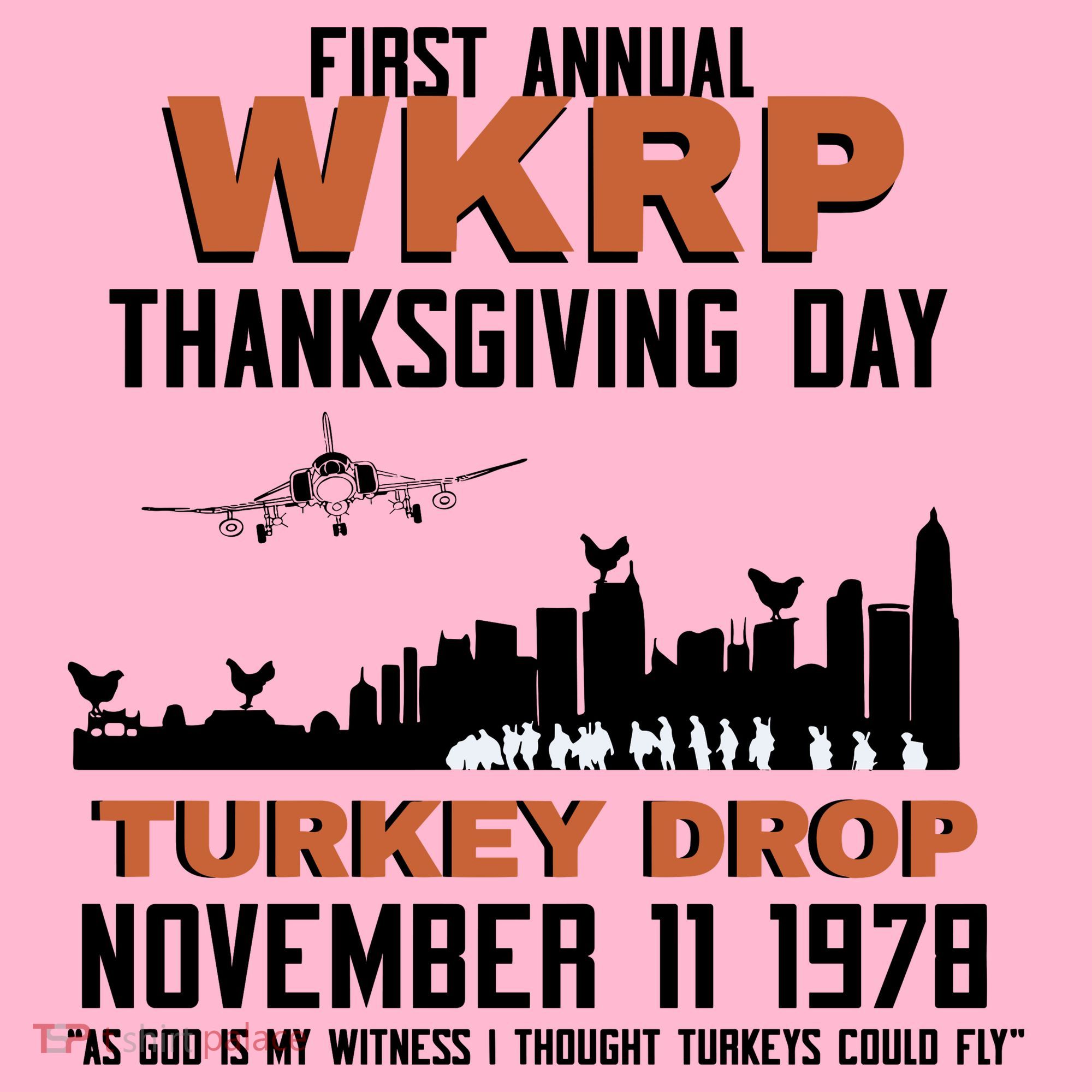 Thanksgiving Turkey Drop Wkrp Coaster