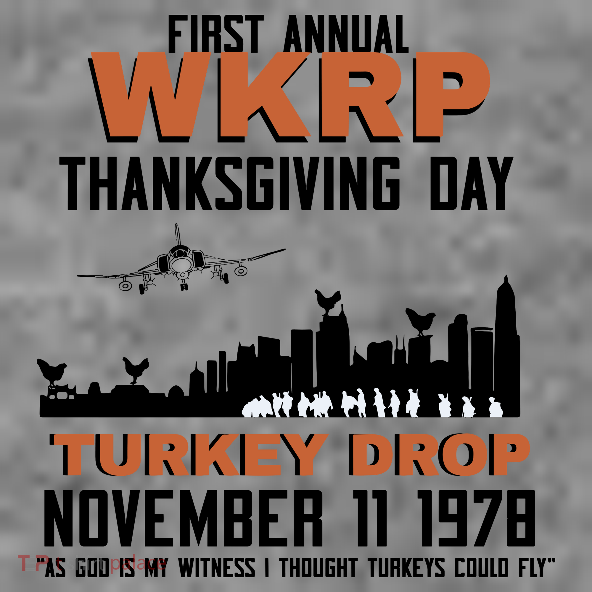 Thanksgiving Turkey Drop Wkrp Toddler Hoodie