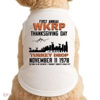 Thanksgiving Turkey Drop Wkrp Doggie Tank thumb 0