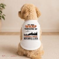 Thanksgiving Turkey Drop Wkrp Doggie Tank thumb 2