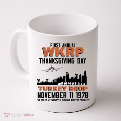 Thanksgiving Turkey Drop Wkrp Coffee Mug