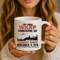 Thanksgiving Turkey Drop Wkrp Coffee Mug thumb 3