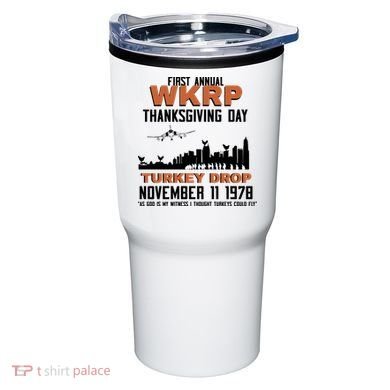 Thanksgiving Turkey Drop Wkrp Tumbler