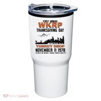Thanksgiving Turkey Drop Wkrp Tumbler thumb 0
