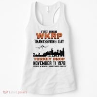 Thanksgiving Turkey Drop Wkrp Women's Tank Top thumb 0