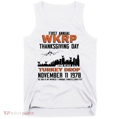 Thanksgiving Turkey Drop Wkrp Tank Top