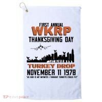 Thanksgiving Turkey Drop Wkrp Golf Towel thumb 0