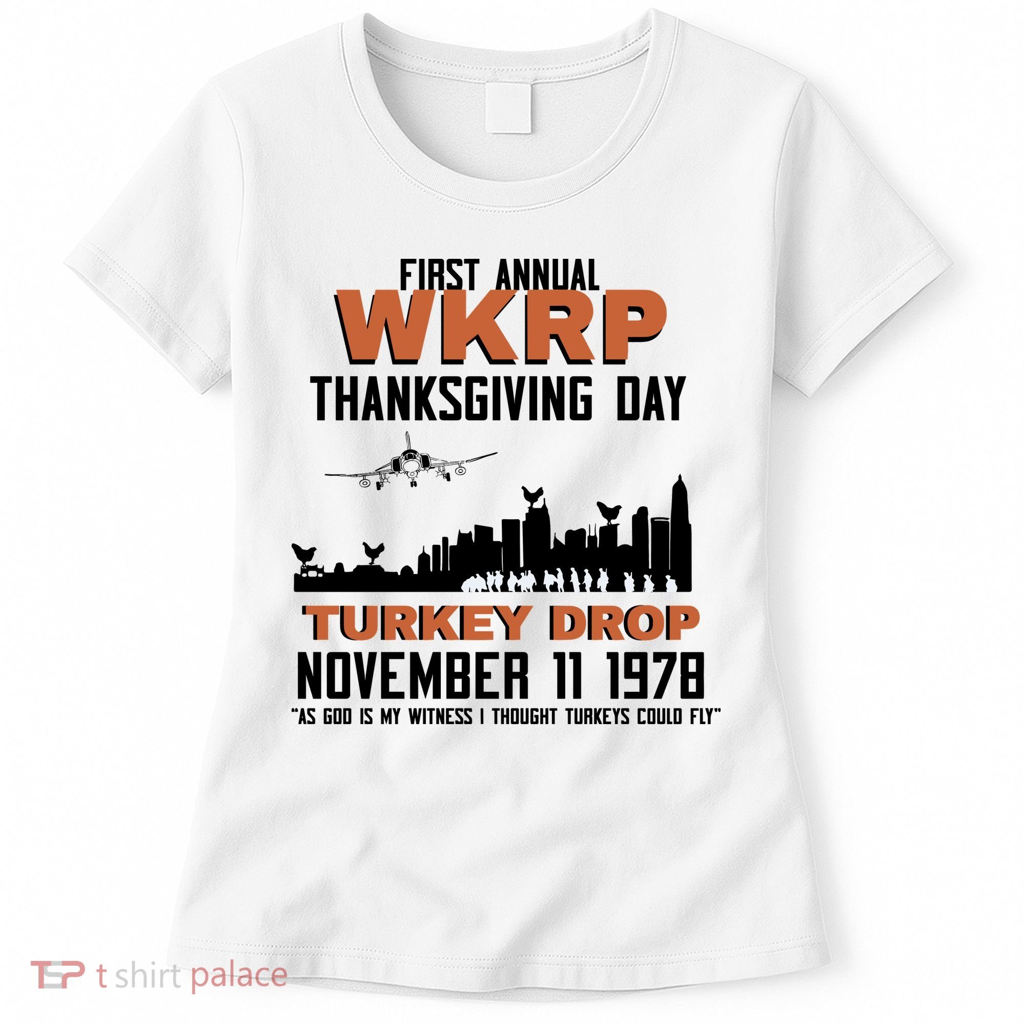 Thanksgiving Turkey Drop Wkrp Women's T-Shirt