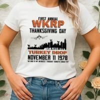 Thanksgiving Turkey Drop Wkrp Women's T-Shirt thumb 2