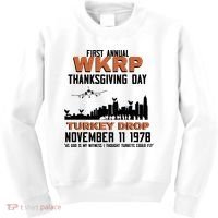 Thanksgiving Turkey Drop Wkrp Kids Sweatshirt thumb 0