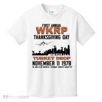 Thanksgiving Turkey Drop Wkrp Kids T-Shirt thumb 0