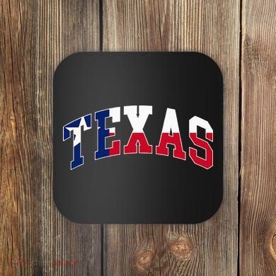 Texas Throwback Design Flag Of Texas Classic Coaster
