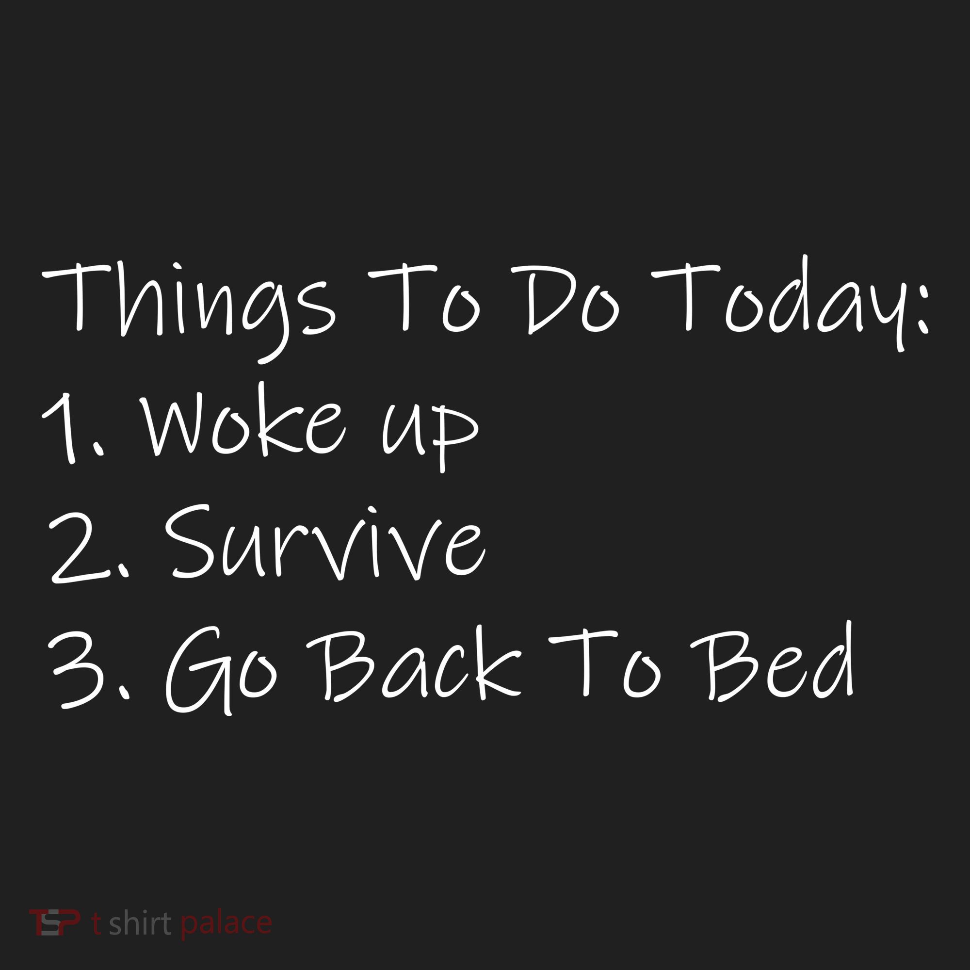 Things To Do Today Wake Up Survive Go Back To Bed Beanie