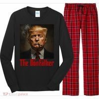 Trump The Donfather Cool American Long Sleeve Pajama Set thumb 0
