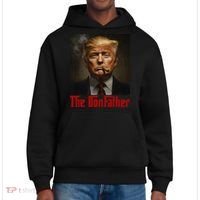 Trump The Donfather Cool American District V.I.T. Heavyweight Hoodie thumb 0