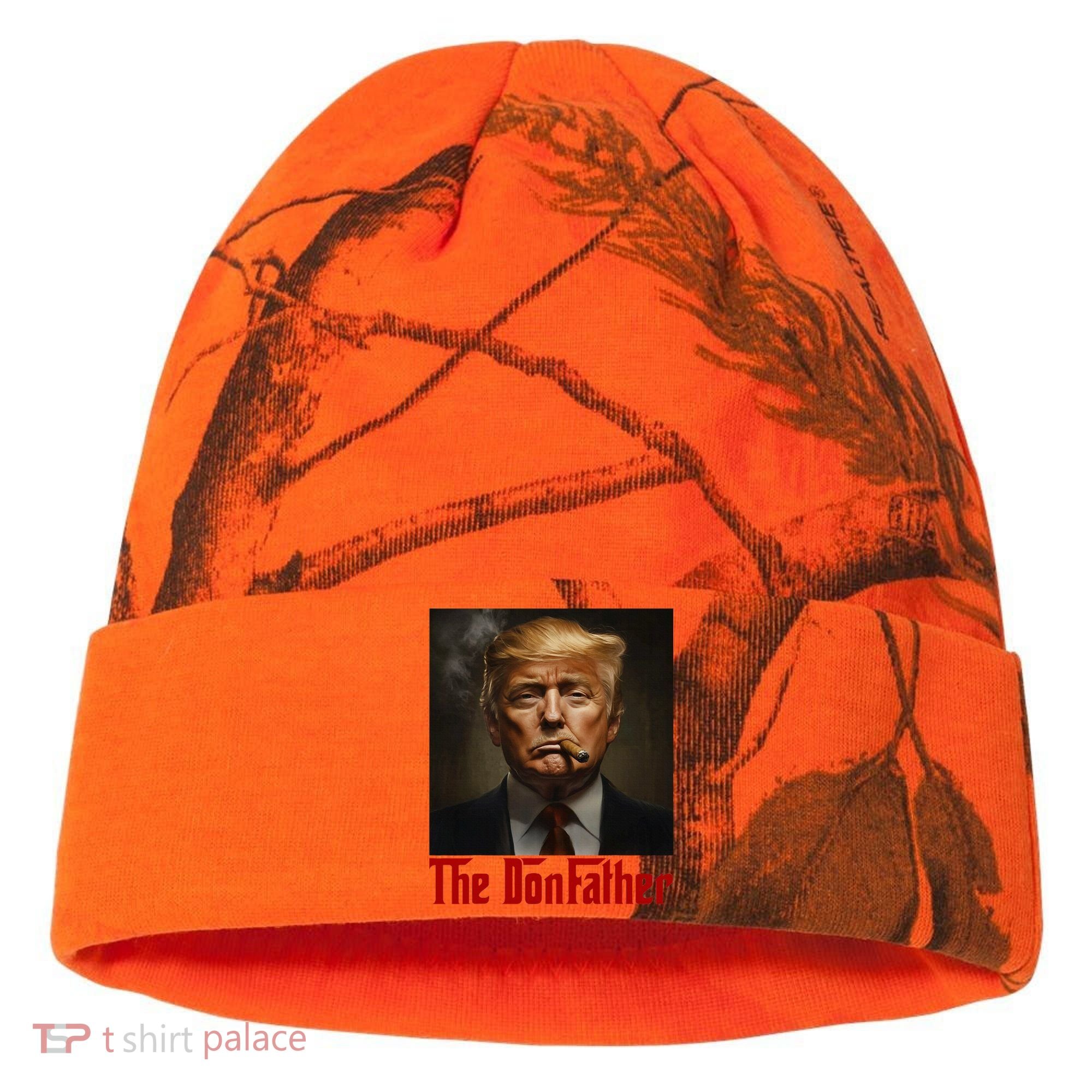 Trump The Donfather Cool American Kati Licensed 12" Camo Cuffed Beanie