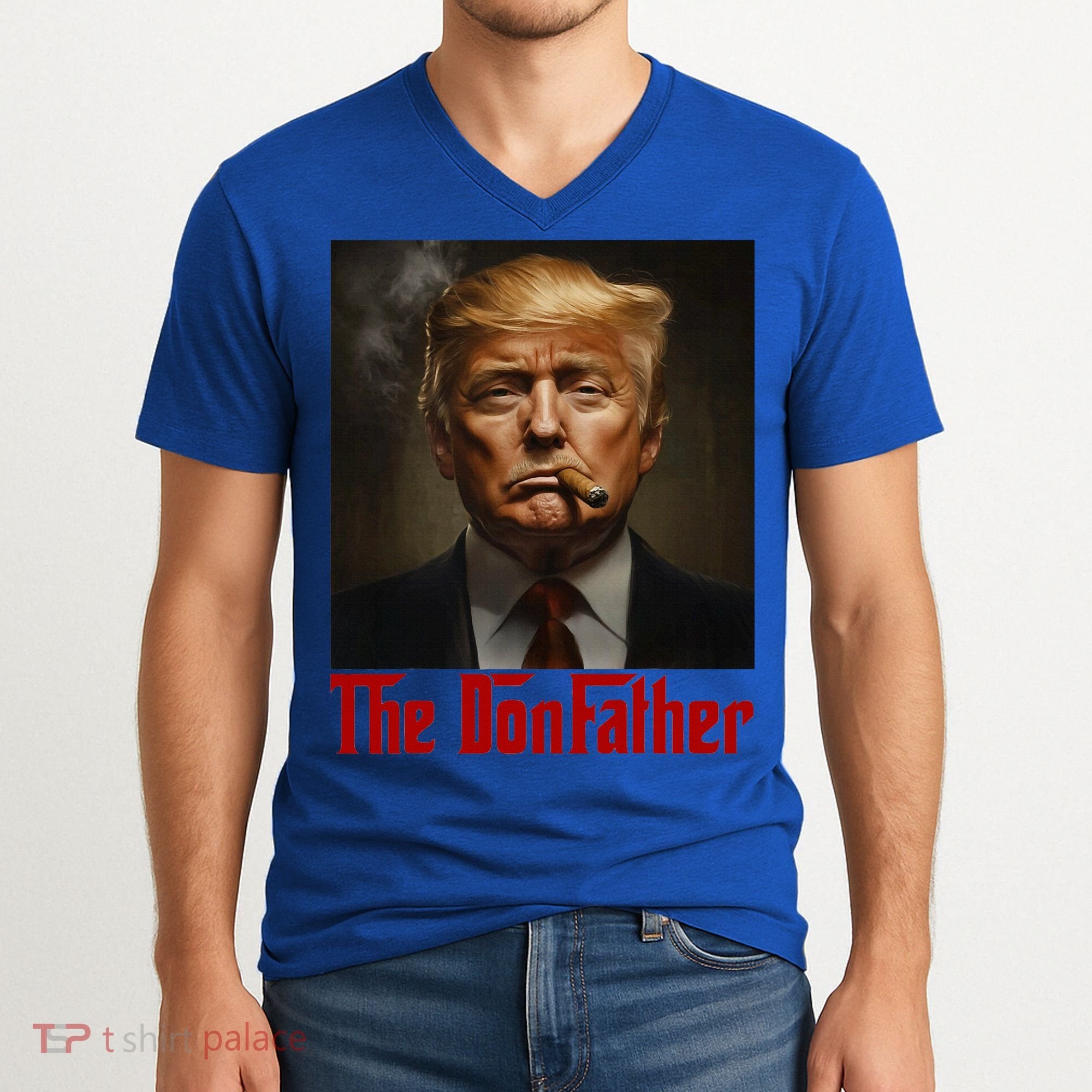 Trump The Donfather Cool American V-Neck T-Shirt