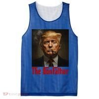 Trump The Donfather Cool American Mesh Reversible Basketball Jersey Tank thumb 0