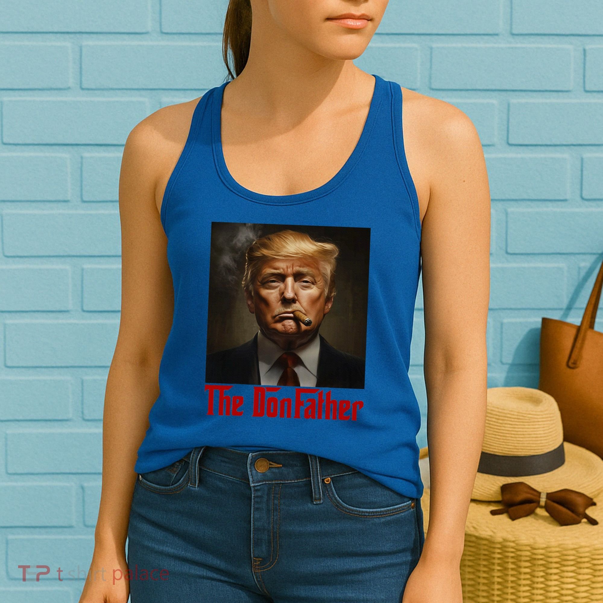 Trump The Donfather Cool American Women's Tank Top