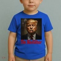 Trump The Donfather Cool American Toddler T-Shirt thumb 2