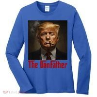 Trump The Donfather Cool American Women's Long Sleeve Shirt thumb 0