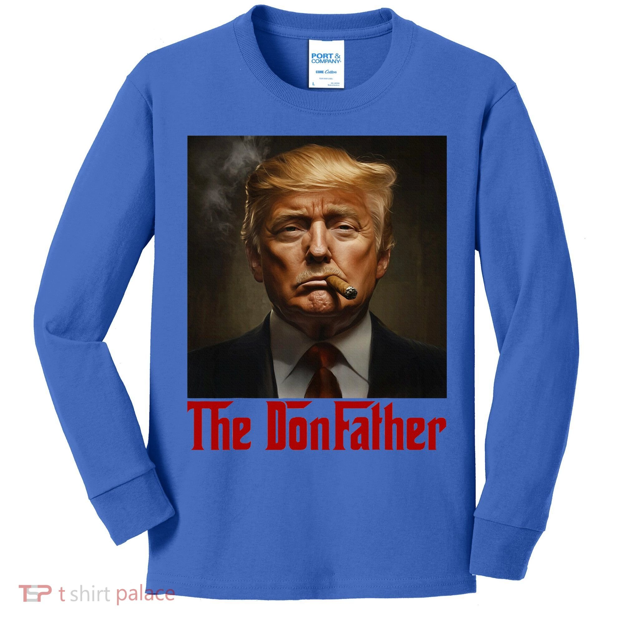 Trump The Donfather Cool American Kids Long Sleeve Shirt