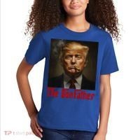 Trump The Donfather Cool American Kids T-Shirt thumb 2