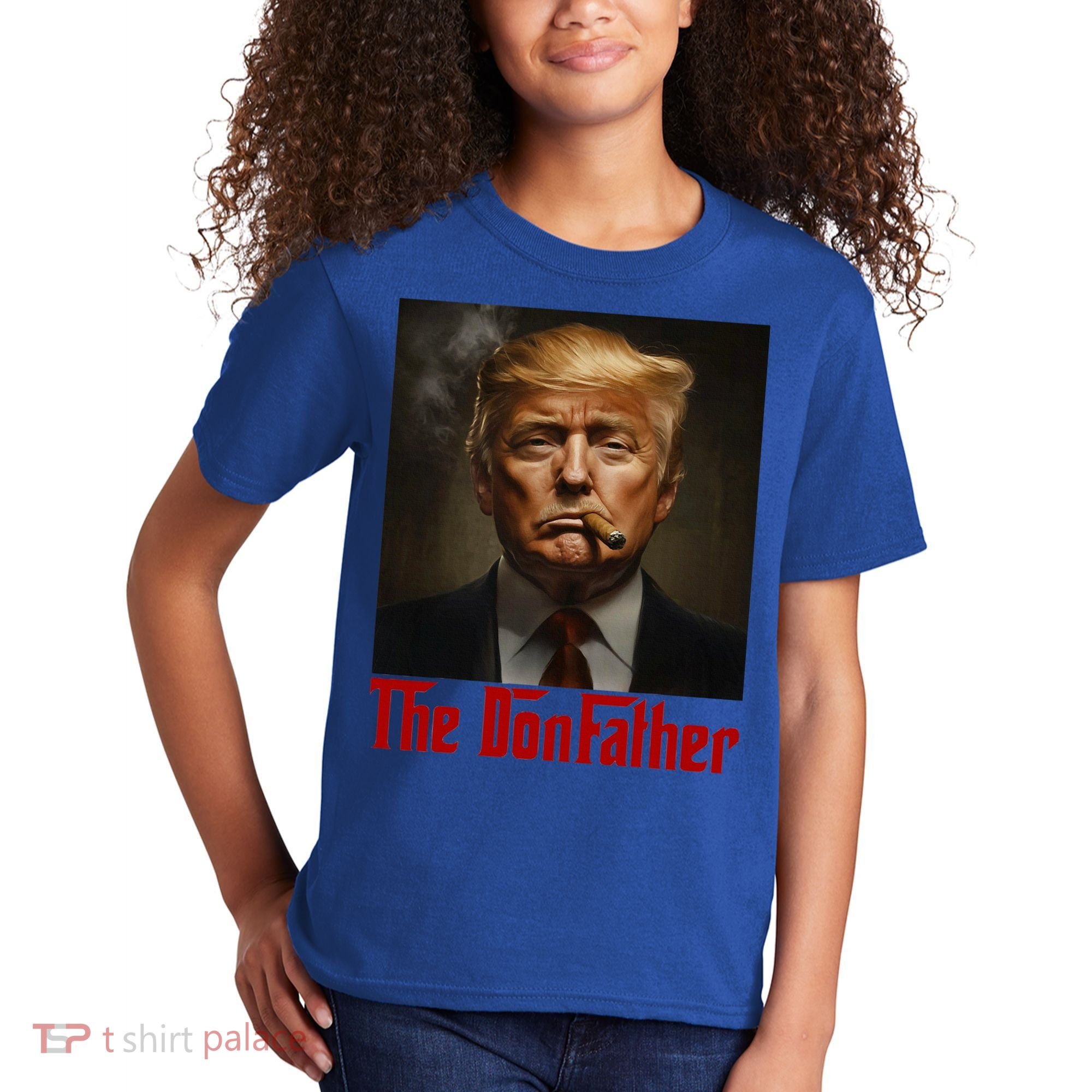 Trump The Donfather Cool American Kids T-Shirt