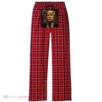 Trump The Donfather Cool American Women's Flannel Plaid Pajama Pants thumb 0