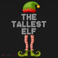 The Tallest Elf Funny Matching Christmas Ornament thumb 1