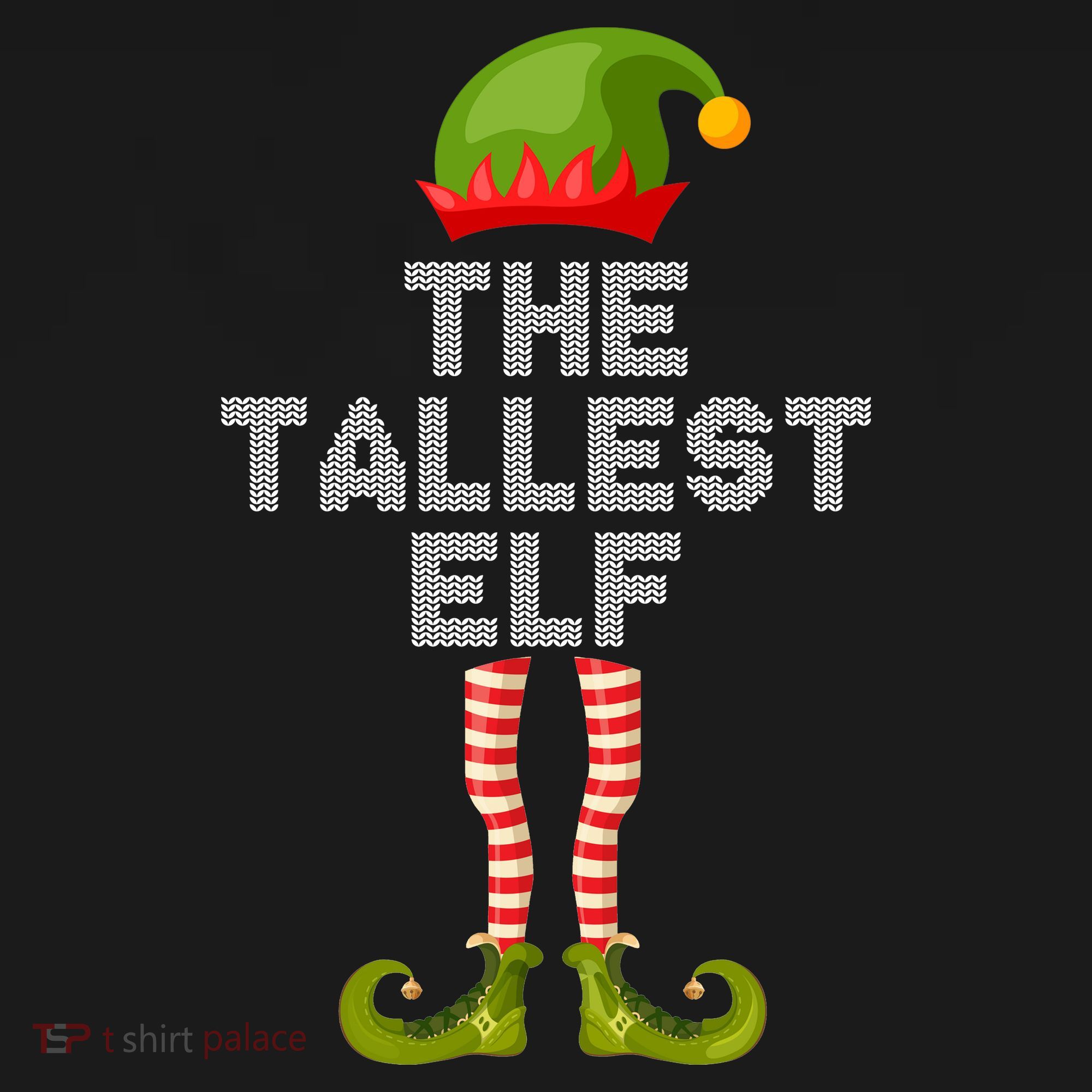 The Tallest Elf Funny Matching Christmas Ornament
