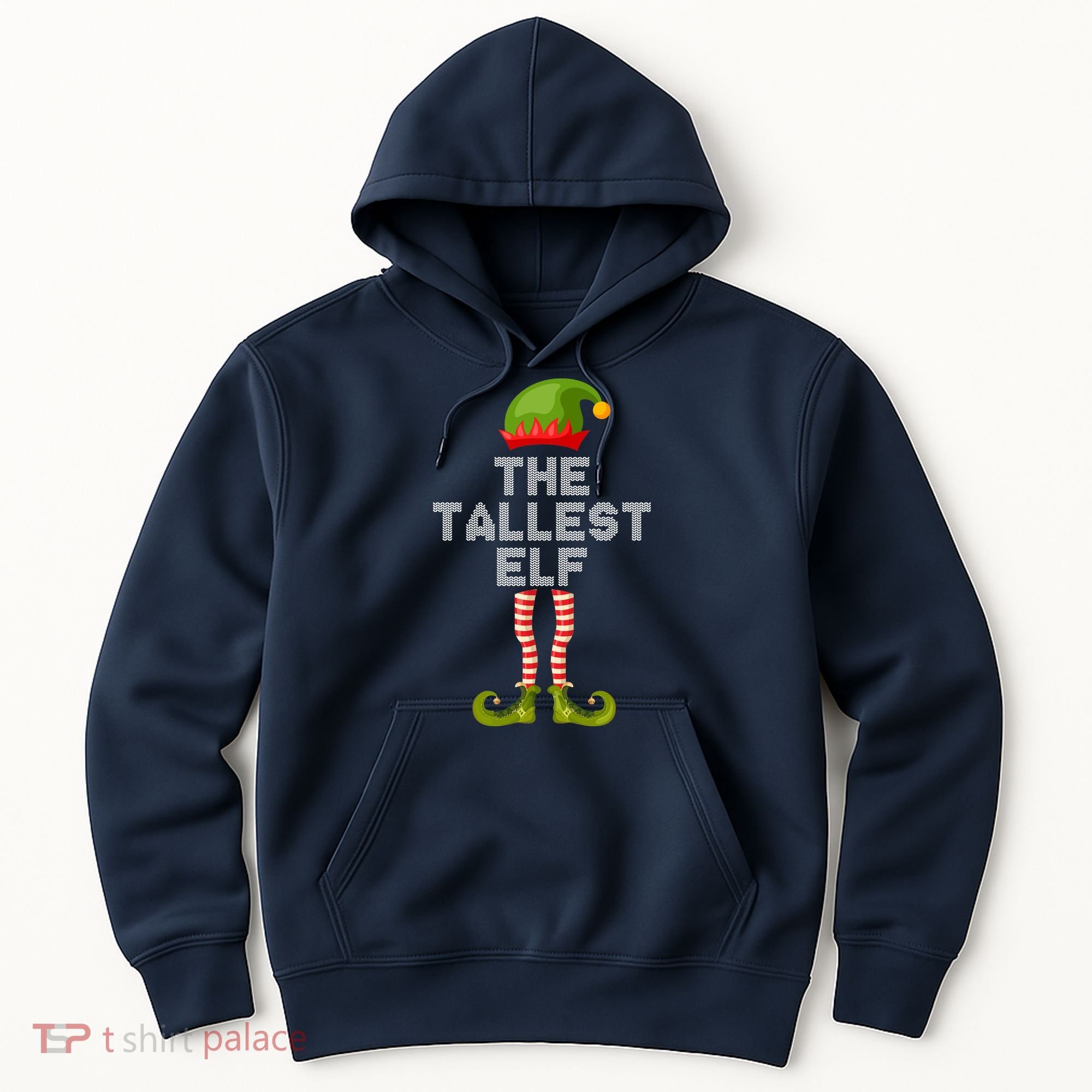 The Tallest Elf Funny Matching Christmas Hoodie