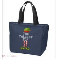 The Tallest Elf Funny Matching Christmas Tote Bag thumb 3