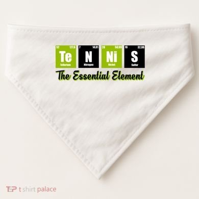 Tennis The Essential Element USA-Made Doggie Bandana