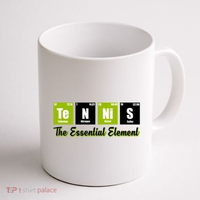 Tennis The Essential Element Coffee Mug back