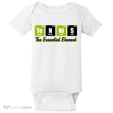 Tennis The Essential Element Baby Bodysuit