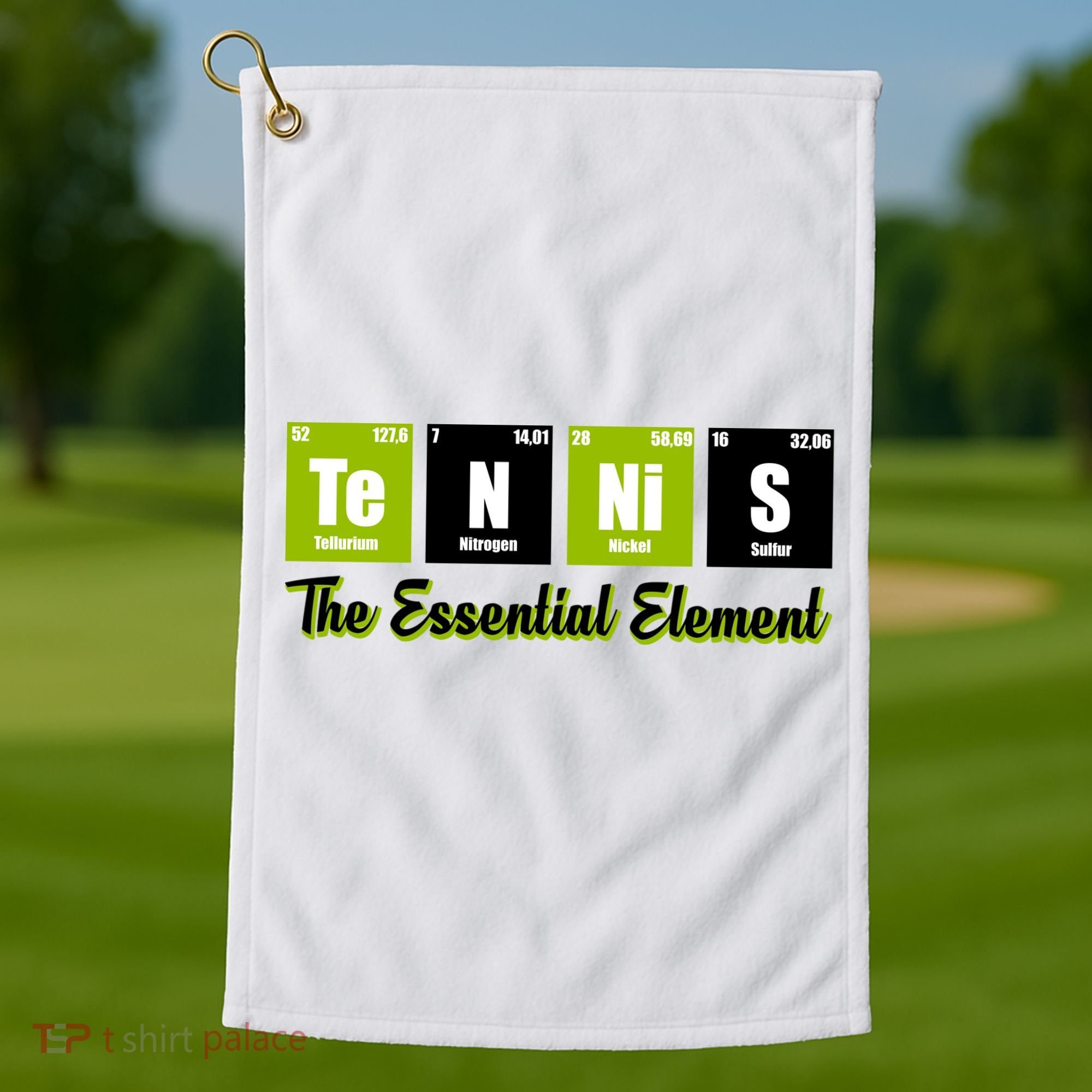 Tennis The Essential Element Golf Towel