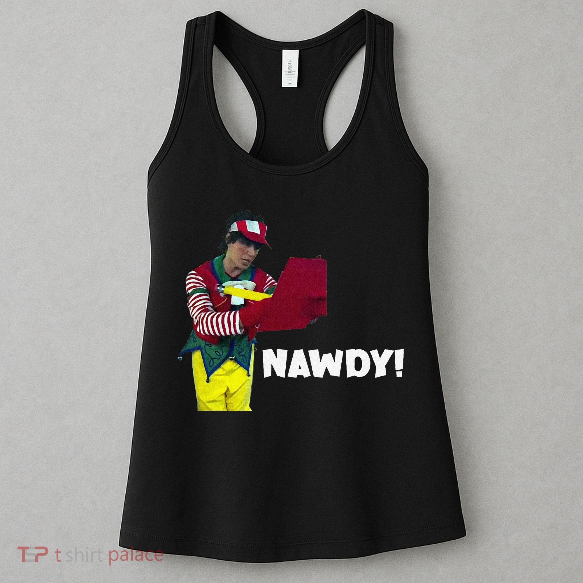 Tally The Elf Nawdy! Innocent Funny Christmas Holiday Women's Tank Top