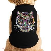 Tiger Trendy Easy Animal Print Tiger Cool Gift Doggie Tank thumb 0